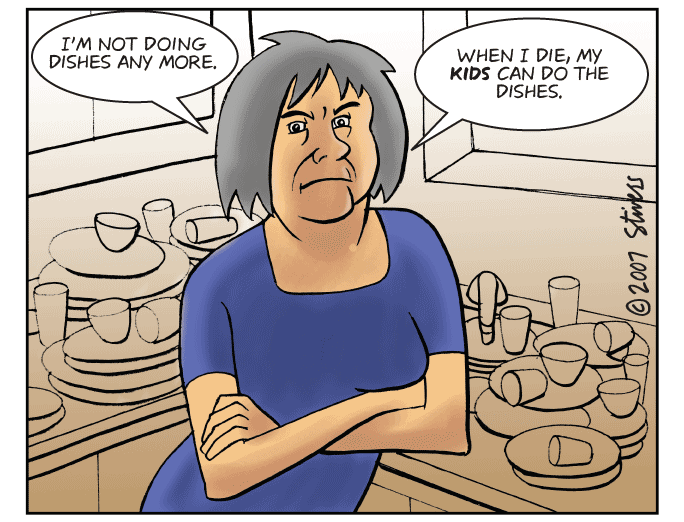 Stivers Cartoons » Archive » Dirty Dishes